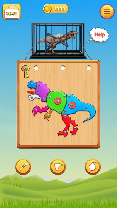 Capturas de pantalla de Dino Nuts & Bolt: Puzzle Games