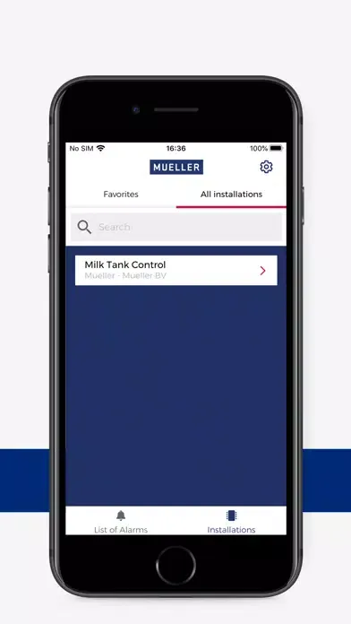 ภาพหน้าจอของ Mueller Connect