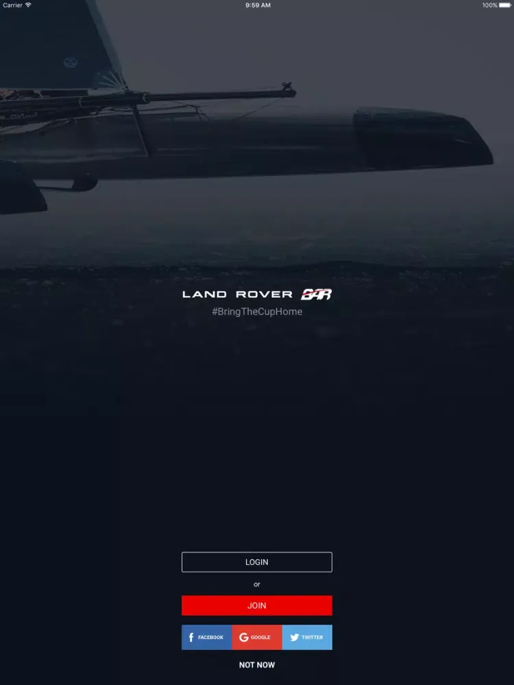Land Rover BAR iPad  Screenshots