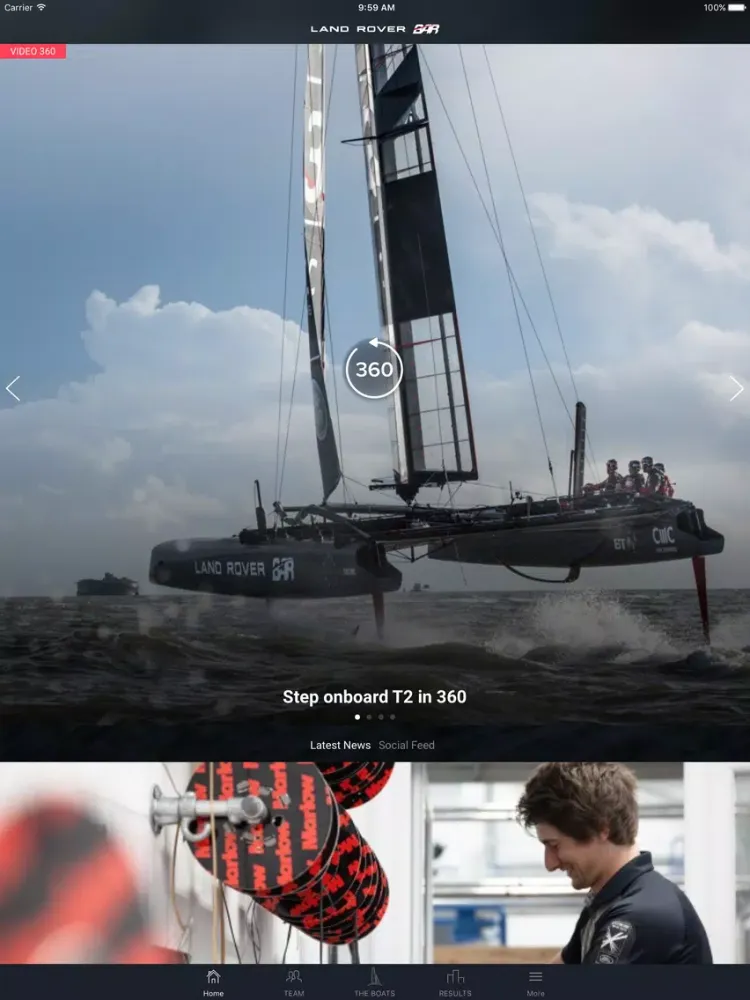 Land Rover BAR iPad  Screenshots