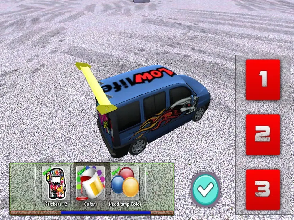 Tangkapan skrin Real Minivan Drift and Full Modification iPad 