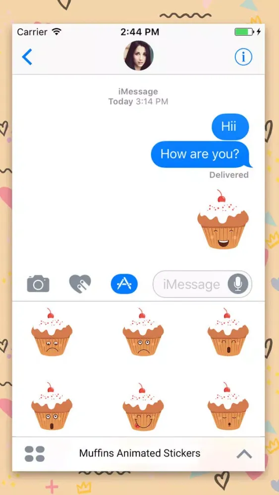 Muffin : Emoji & Stickers应用截图