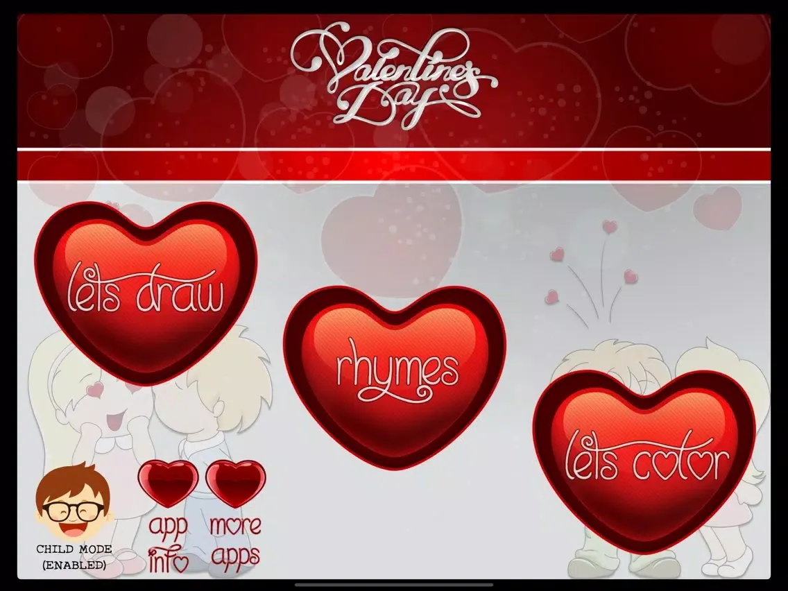 Capturas de tela do Back2School Valentine iPad 