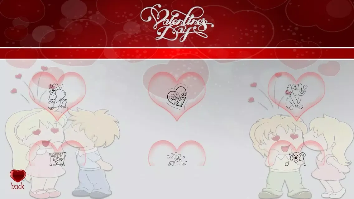 Capturas de tela do Back2School Valentine