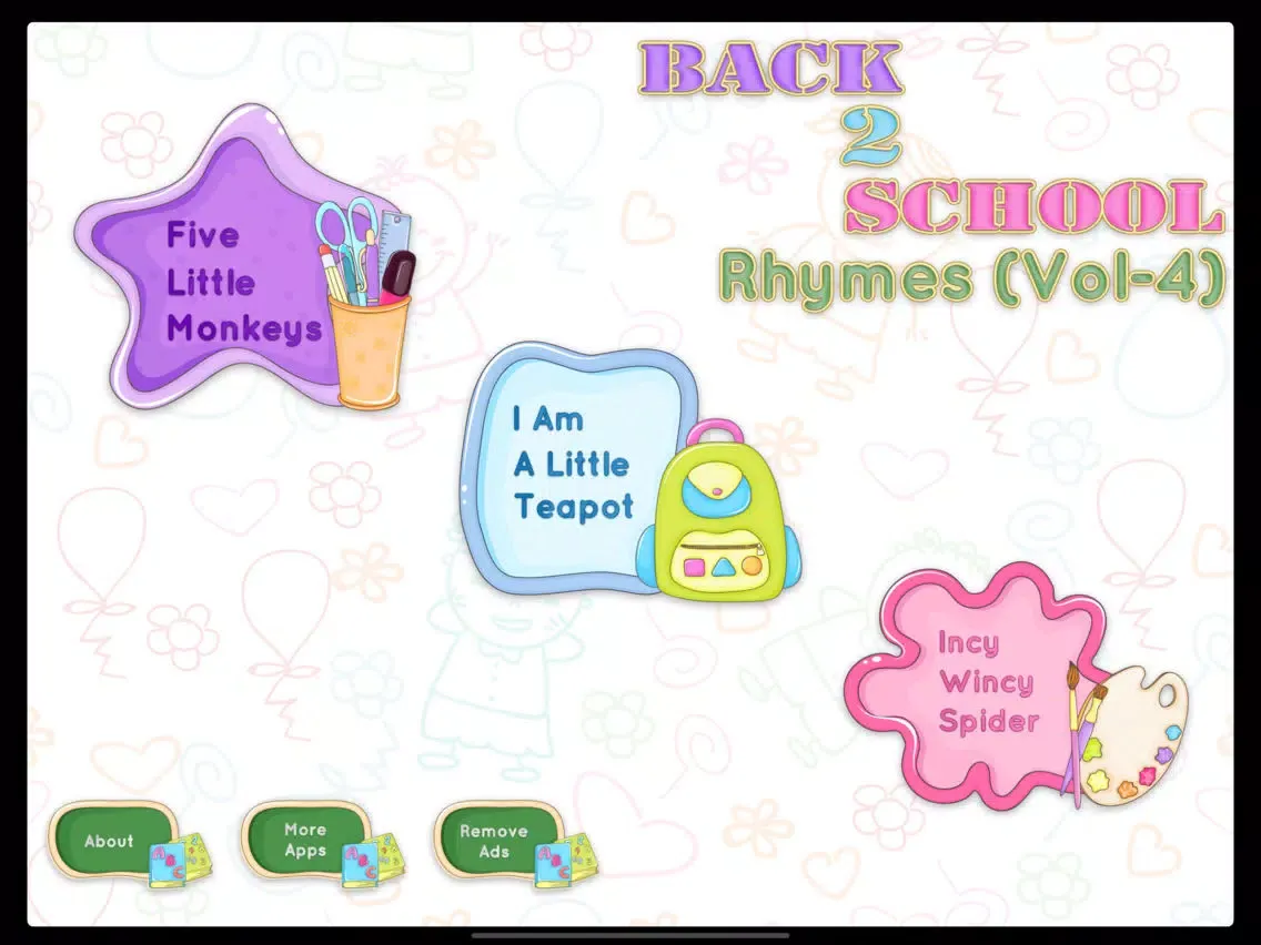 Back2School Rhymes Vol4 iPad  स्क्रीनशॉट