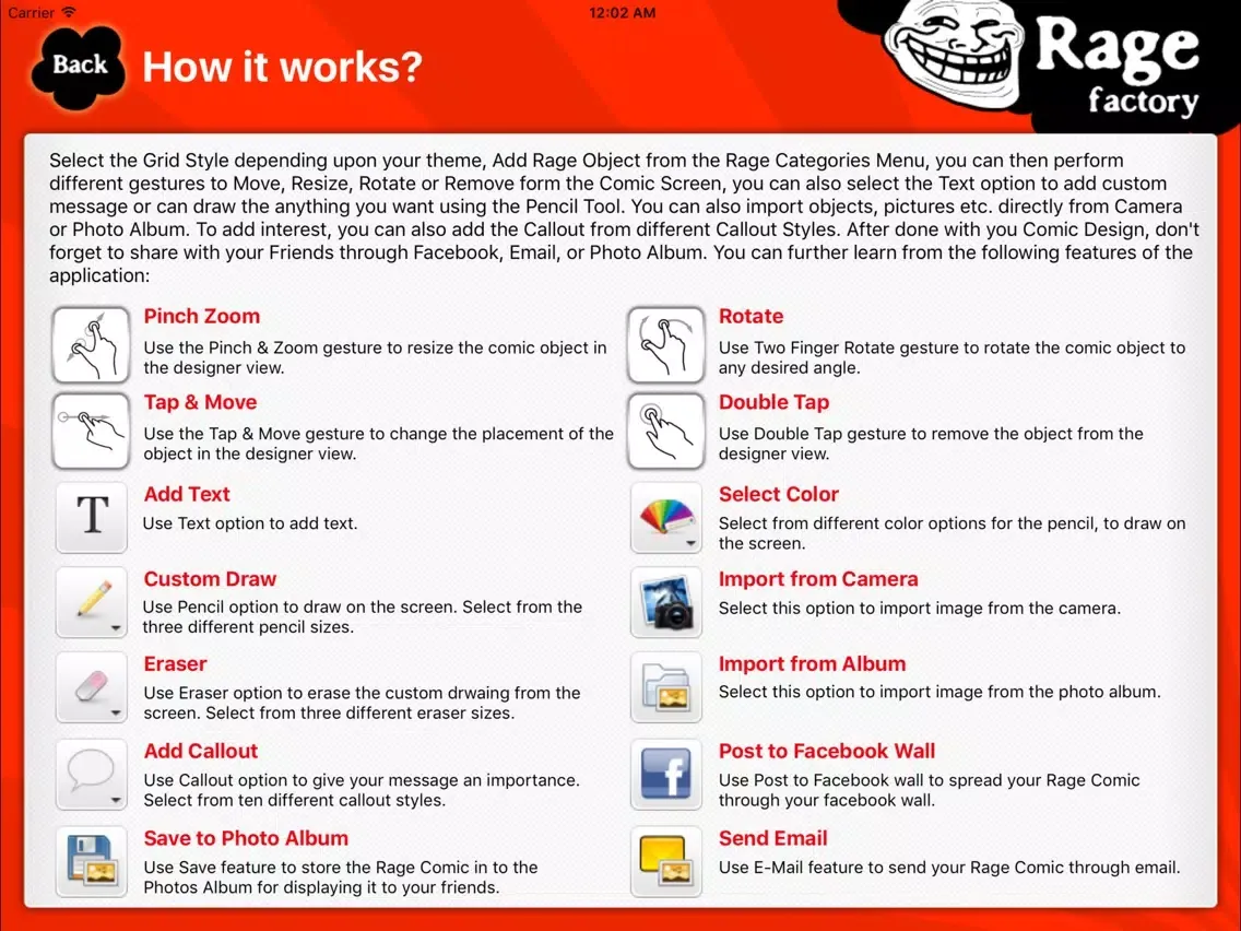 Capturas de tela do Rage Factory HD Pro iPad 