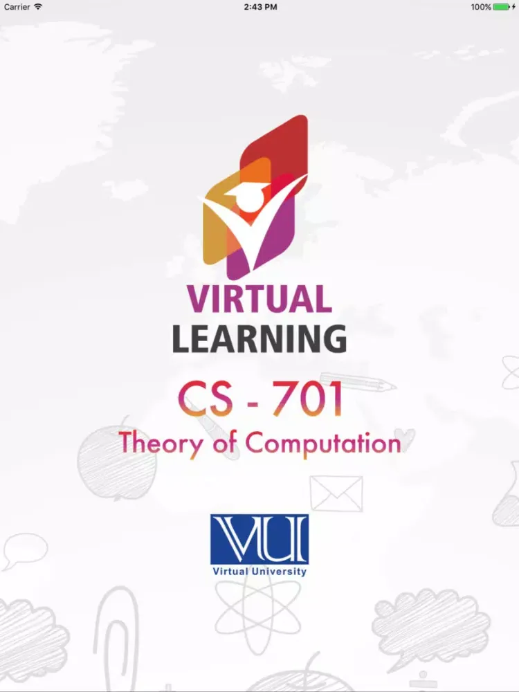 Tangkapan layar CS701 - Theory of Computation iPad