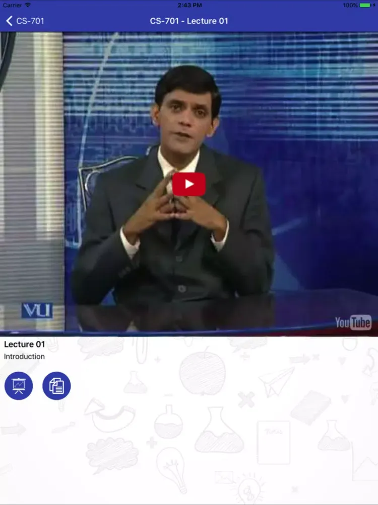 Tangkapan layar CS701 - Theory of Computation iPad