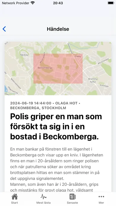 BPK: Polisens händelser应用截图