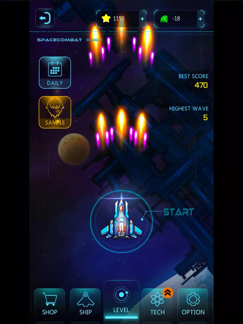 space combat-the best outer shooting game in 2016 iPad 應用截圖