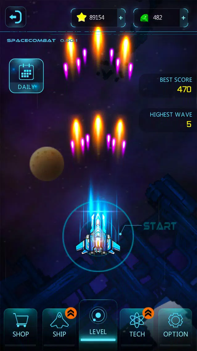 space combat-the best outer shooting game in 2016應用截圖