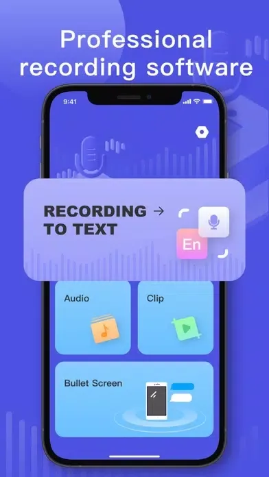 Voice Memo-Speech to Text Screenshots