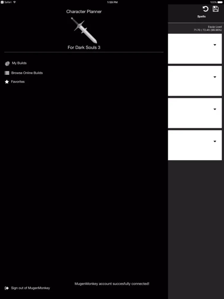 MugenMonkey for Dark Souls 3 iPad  Screenshots