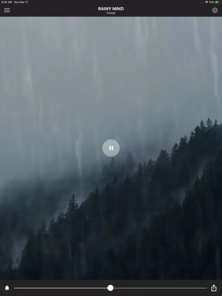 Ảnh chụp màn hình của Rain sleep sounds: Rainy Mind iPad 