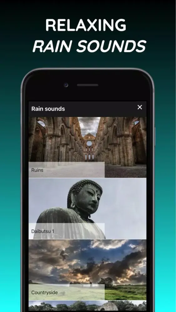 Ảnh chụp màn hình của Rain sleep sounds: Rainy Mind