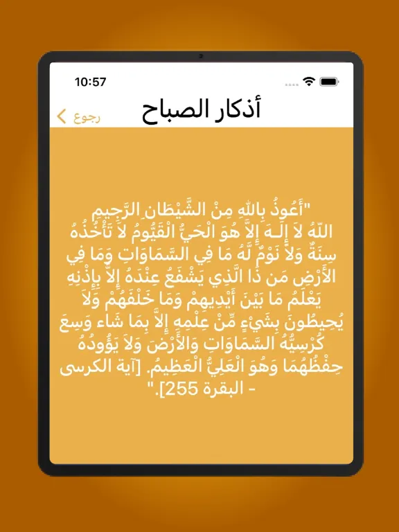 Tangkapan skrin سبحه iPad 