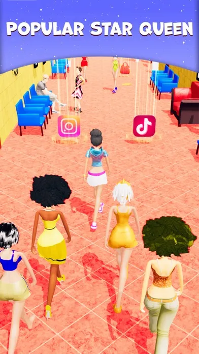 ภาพหน้าจอของ Girls Fashion Run 3D