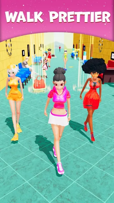 ภาพหน้าจอของ Girls Fashion Run 3D