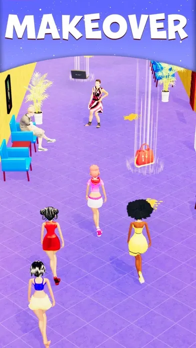 ภาพหน้าจอของ Girls Fashion Run 3D
