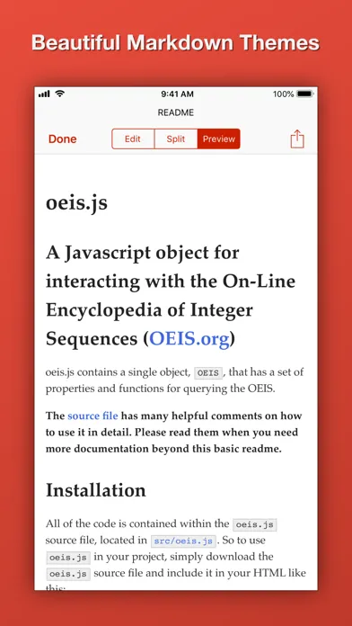 Zrzuty ekranu Blockquote Markdown Editor