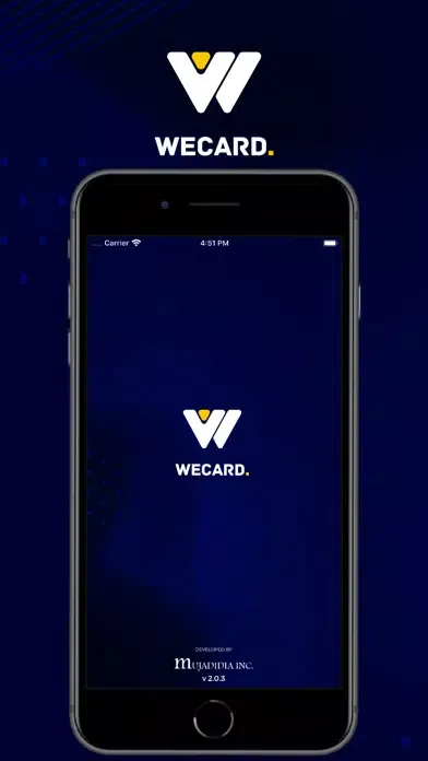Capturas de tela do WeCard.