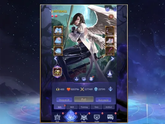Idle Angels: Goddess' Warfare iPad  سکرین شاٹس
