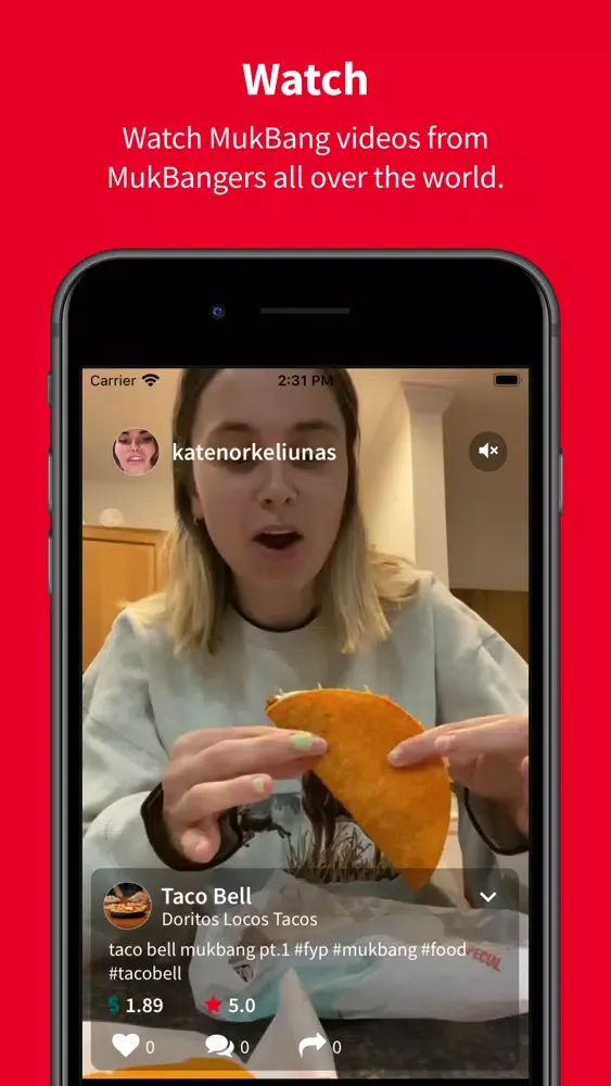 Zrzuty ekranu MukBang Your Eats