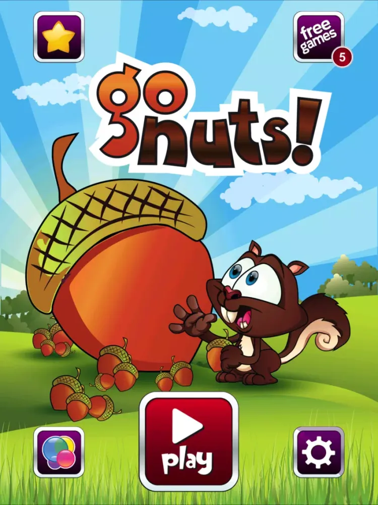 Capturas de tela do Go Nuts Game iPad 