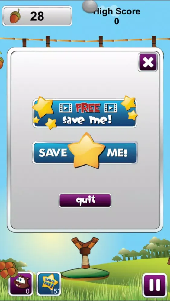 Capturas de tela do Go Nuts Game