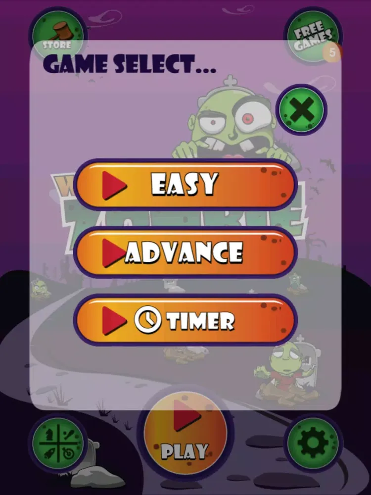 Whack A Zombie Pro iPad  Screenshots