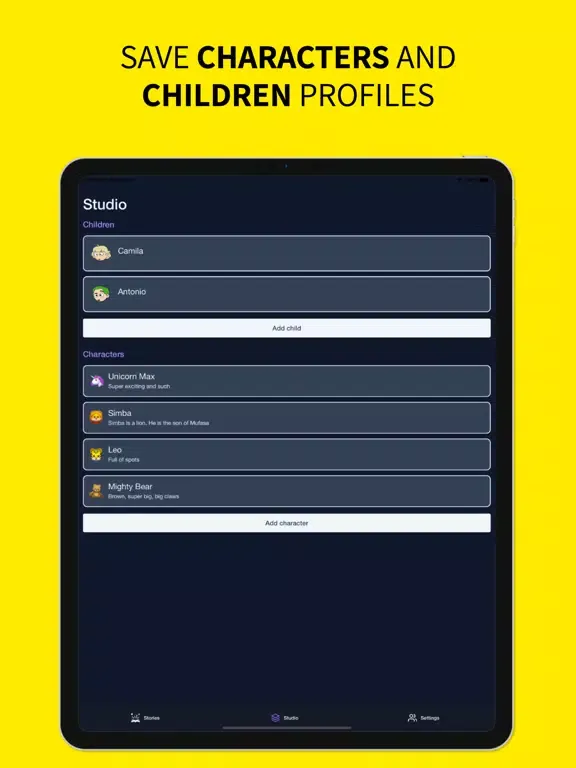 Captures d'écran de Tell Me A Story - AI Stories iPad 