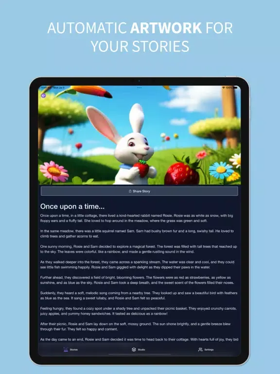 Captures d'écran de Tell Me A Story - AI Stories iPad 