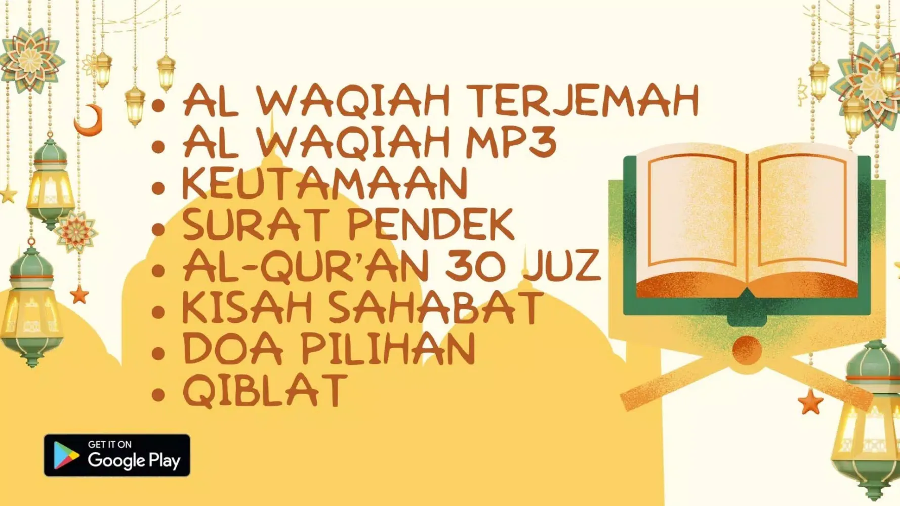 Surah Al Waqiah Latin Terjemah应用截图