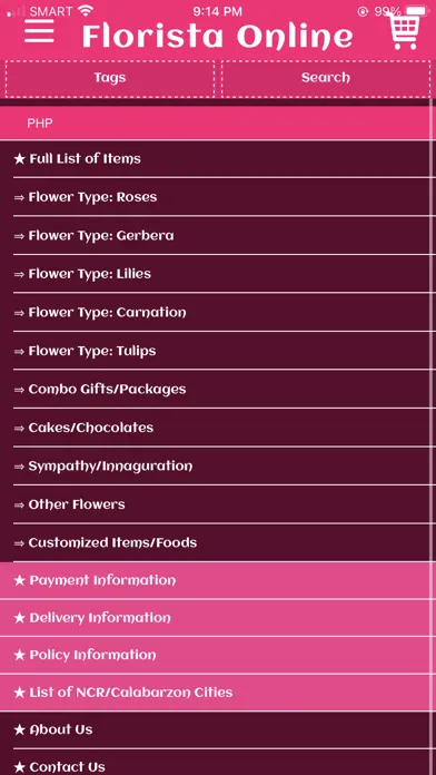 Captures d'écran de Florista Online