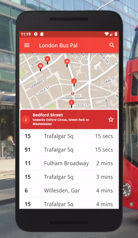 Tangkapan layar London Bus Pal