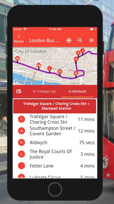 Captures d'écran de London Bus Pal