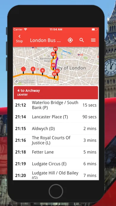Captures d'écran de London Bus Pal
