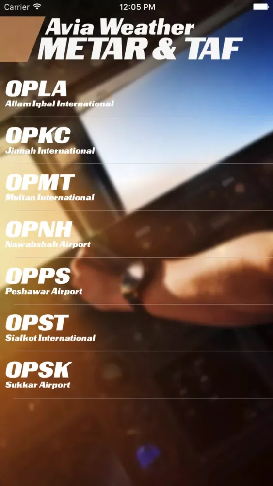 Capturas de pantalla de Aviation Weather - Metar & TAF