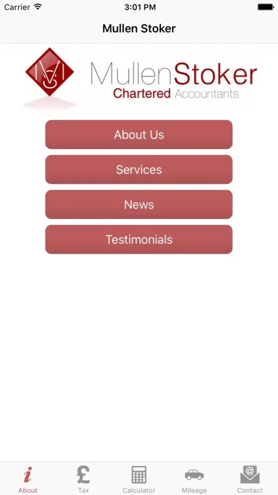 Captures d'écran de Mullen Stoker UK Tax App