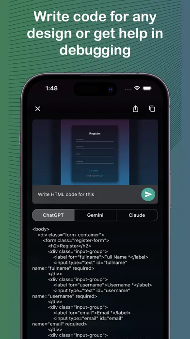 Capturas de pantalla de Multi AI Vision: Snap & Ask