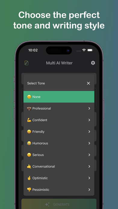 ภาพหน้าจอของ Multi AI Writer: 3-in-1 AI App