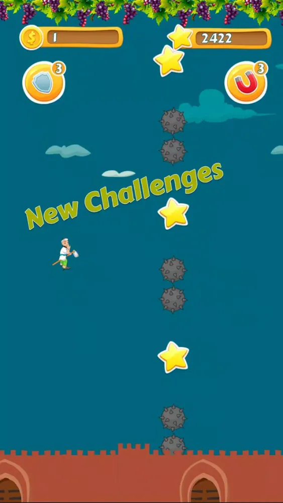 ภาพหน้าจอของ Uchar Ketmon Flappy Uzbek
