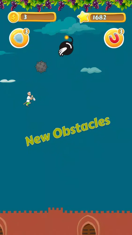 ภาพหน้าจอของ Uchar Ketmon Flappy Uzbek