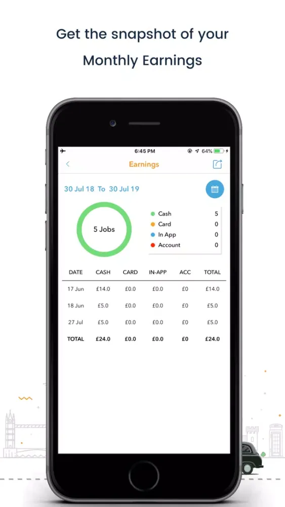 Taxiapp Driver app Screenshots