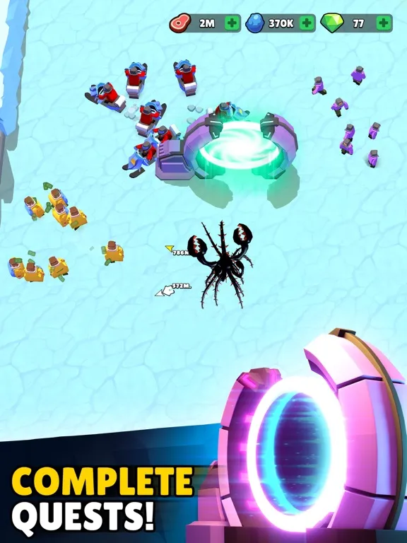 Tangkapan skrin Alien Invasion: RPG Idle Space iPad 