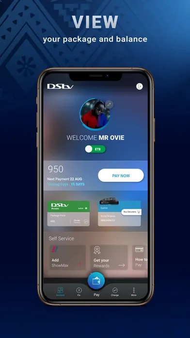 MyDStv Africa سکرین شاٹس