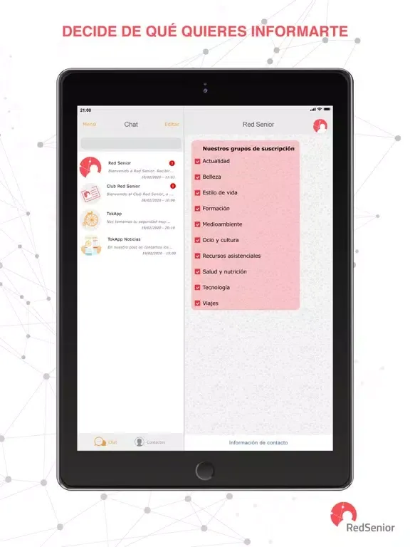 Скриншоты Red Senior - TokApp iPad 