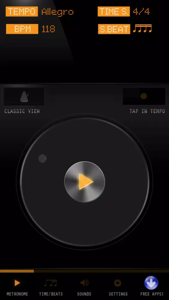 SimpliMET - Accurate Digital Metronome with Acoustic Sounds and Pendulum Display Screenshots