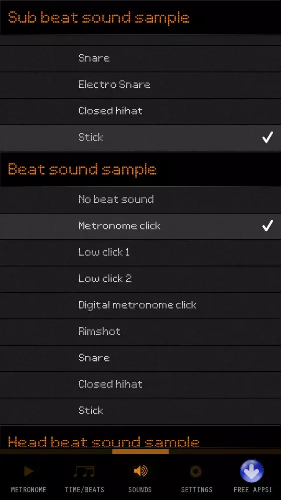 SimpliMET - Accurate Digital Metronome with Acoustic Sounds and Pendulum Display Screenshots