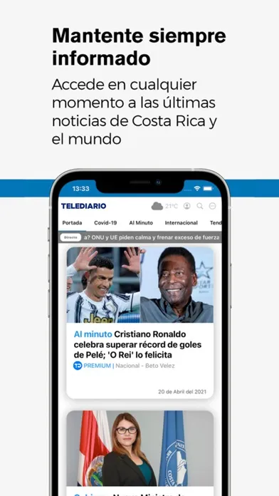 Telediario Costa Rica Ekran Görüntüleri